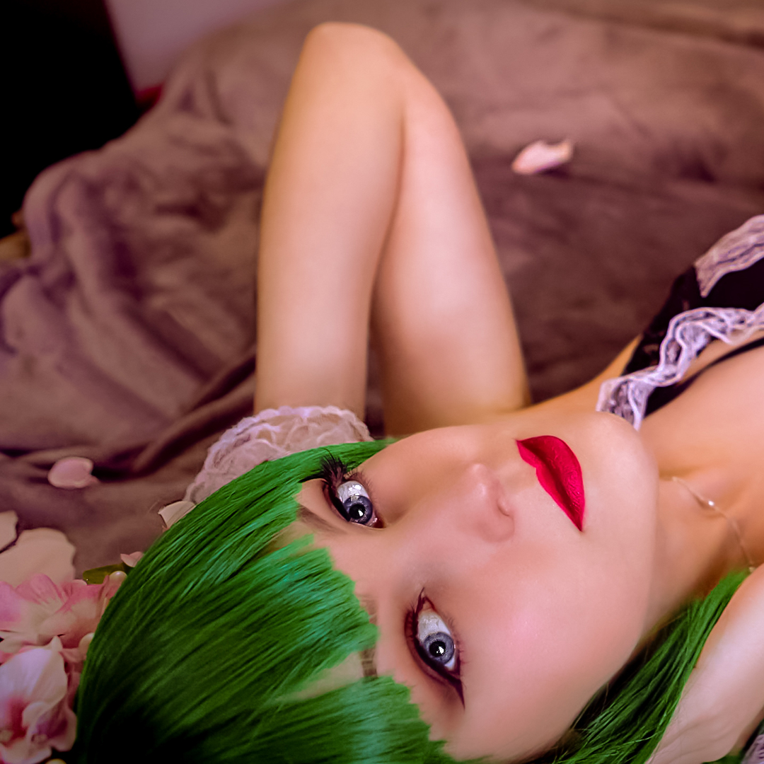 Image, Hinymee as a maiden with green hair.